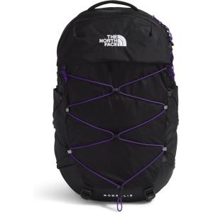 The North Face Women’s Borealis Commuter Laptop Backpack | Everyday Travel Bag with 16″ Laptop Sleeve, Women-Specific Fit, Reflective Details, TNF Black/TNF White-NPF, One Size(Tnf Black/Peak Purple)