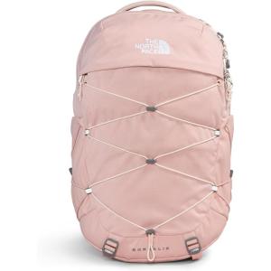 The North Face Women’s Borealis Commuter Laptop Backpack | Everyday Travel Bag with 16″ Laptop Sleeve, Women-Specific Fit, Reflective Details, TNF Black/TNF White-NPF, One Size(Pink Moss Dark Heather/Gardenia White-npf)