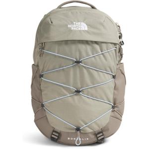 The North Face Women’s Borealis Commuter Laptop Backpack | Everyday Travel Bag with 16″ Laptop Sleeve, Women-Specific Fit, Reflective Details, TNF Black/TNF White-NPF, One Size(Clay Grey/Cavern Grey)