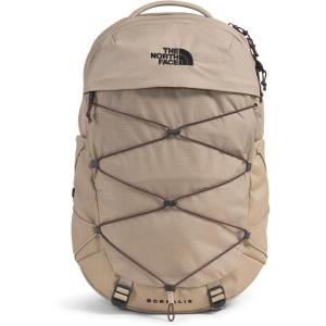 The North Face Women’s Borealis Commuter Laptop Backpack | Everyday Travel Bag with 16″ Laptop Sleeve, Women-Specific Fit, Reflective Details, TNF Black/TNF White-NPF, One Size(Mushroom Grey/Tawny Quartz)