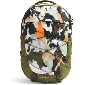 The North Face Women’s Borealis Commuter Laptop Backpack | Everyday Travel Bag with 16″ Laptop Sleeve, Women-Specific Fit, Reflective Details, TNF Black/TNF White-NPF, One Size(Forest Olive Grounded Floral Print/Forest Olive)