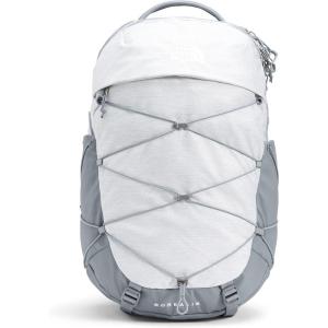 The North Face Women’s Borealis Commuter Laptop Backpack | Everyday Travel Bag with 16″ Laptop Sleeve, Women-Specific Fit, Reflective Details, TNF Black/TNF White-NPF, One Size(Tnf White Metallic Mélange/Mid Grey)