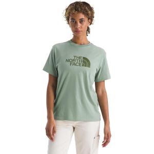 The North Face Womens Evolution Regenerative Ink Half Dome Short-Sleeve Tee(Slate Moss)