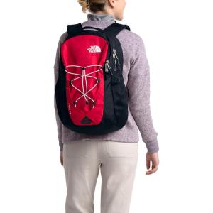 The North Face Women’s Jester Everyday Laptop Backpack | Commuter Travel Bag with Laptop Sleeve, Water-Repellent Finish, Spacious Compartment, Steel Blue, One Size(Tnf Red/Tnf Black-npf)