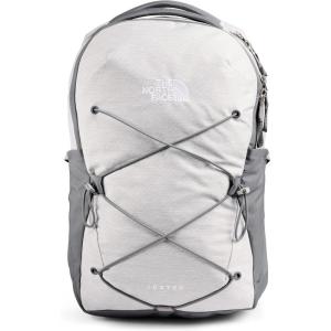 The North Face Women’s Jester Everyday Laptop Backpack | Commuter Travel Bag with Laptop Sleeve, Water-Repellent Finish, Spacious Compartment, Steel Blue, One Size(Tnf White Metallic Mélange/Mid Grey)