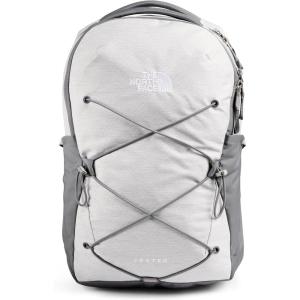 The North Face Women’s Jester Everyday Laptop Backpack | Commuter Travel Bag with Laptop Sleeve, Water-Repellent Finish, Spacious Compartment, Steel Blue, One Size(Tnf White Metallic Mélange/Mid Grey-npf)