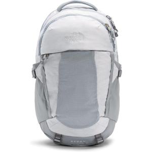 The North Face Women’s Recon Everyday Laptop Backpack | Commuter Travel Bag with 16″ Laptop Sleeve, Water-Repellent Finish, Women-Specific Fit, Blue Eclipse Light Heather/Blue Eclipse, One Size(Tnf White Metallic Mélange/Mid Grey)