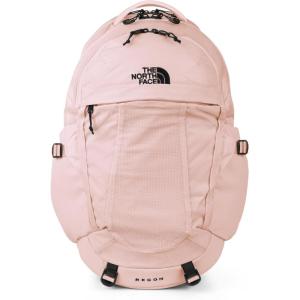 The North Face Women’s Recon Everyday Laptop Backpack | Commuter Travel Bag with 16″ Laptop Sleeve, Water-Repellent Finish, Women-Specific Fit, Blue Eclipse Light Heather/Blue Eclipse, One Size(Pink Salt/Tnf Black)