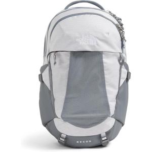 The North Face Women’s Recon Everyday Laptop Backpack | Commuter Travel Bag with 16″ Laptop Sleeve, Water-Repellent Finish, Women-Specific Fit, Blue Eclipse Light Heather/Blue Eclipse, One Size(Tnf White Metallic Mélange/Mid Grey-npf)
