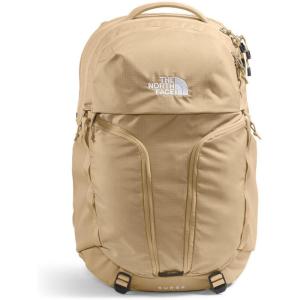 The North Face Women’s Surge Commuter Laptop Backpack | Everyday Travel Bag with 16″ Laptop Sleeve, Water-Repellent Finish, Women-Specific Fit, TNF Black/TNF Black-NPF, One Size(Khaki Stone)