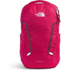 The North Face Women’s Vault Everyday Laptop Backpack | Commuter Travel Bag with Water-Repellent Finish, Spacious Main Compartment, Slate Moss/White Dune, One Size(Lali Guran/Rhododendron)