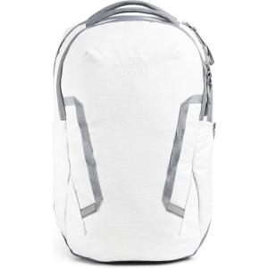 The North Face Women’s Vault Everyday Laptop Backpack | Commuter Travel Bag with Water-Repellent Finish, Spacious Main Compartment, Slate Moss/White Dune, One Size(Tnf White Metallic Mélange/Mid Grey-npf)
