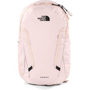 The North Face Women’s Vault Everyday Laptop Backpack | Commuter Travel Bag with Water-Repellent Finish, Spacious Main Compartment, Slate Moss/White Dune, One Size(Pink Salt)