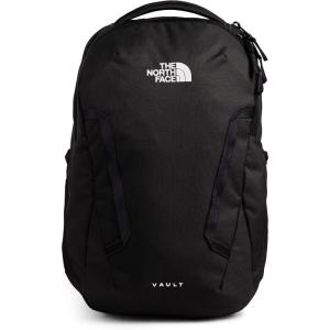 The North Face Women’s Vault Everyday Laptop Backpack | Commuter Travel Bag with Water-Repellent Finish, Spacious Main Compartment, Slate Moss/White Dune, One Size(Tnf Black)