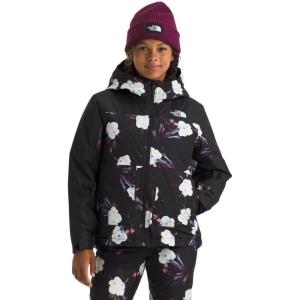 The North Face girls Freedom Insulated Jacket (Little Kid/Big Kid)(Tnf Black Winter Flowers Print)