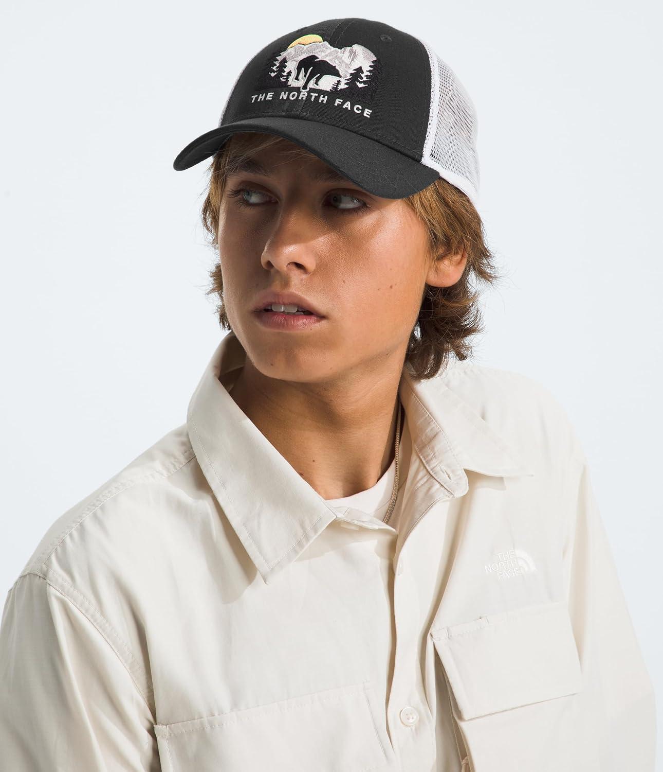 imageTHE NORTH FACE Embroidered Mudder TruckerAsphalt GreyTnf WhiteBear Graphic