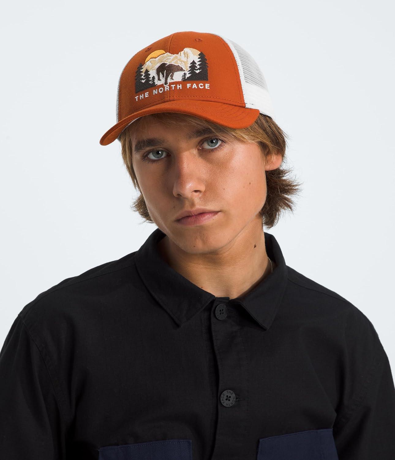 imageTHE NORTH FACE Embroidered Mudder TruckerEarthen CopperTnf WhiteBear Graphic