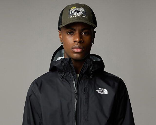 imageTHE NORTH FACE Embroidered Mudder TruckerNew Taupe GreenBear Graphic