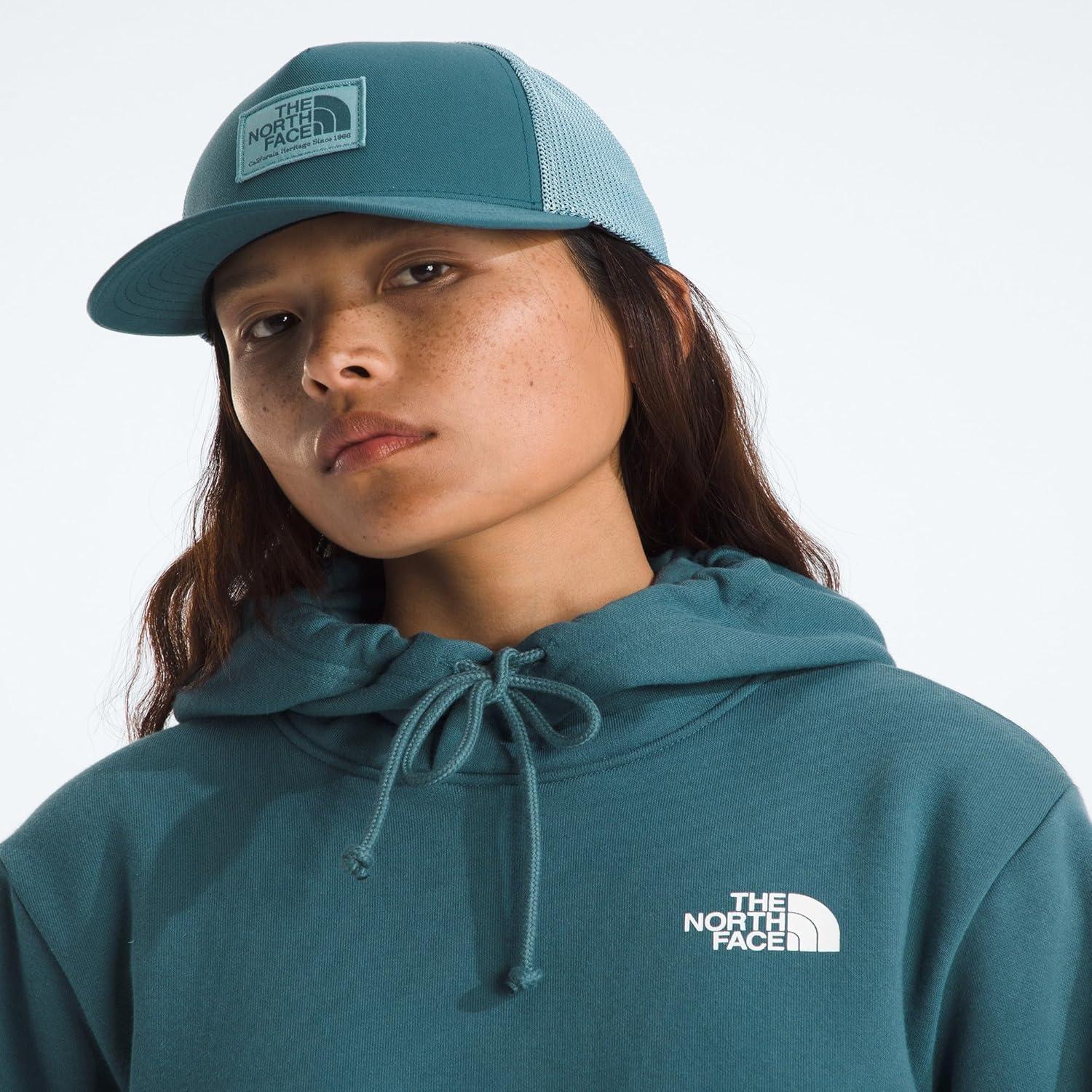 imageTHE NORTH FACE Keep It Patched Trucker Deep Fit Snapback Hat for Men ampamp Women With Breathable Mesh PanelsSpaceBlue Eclipse
