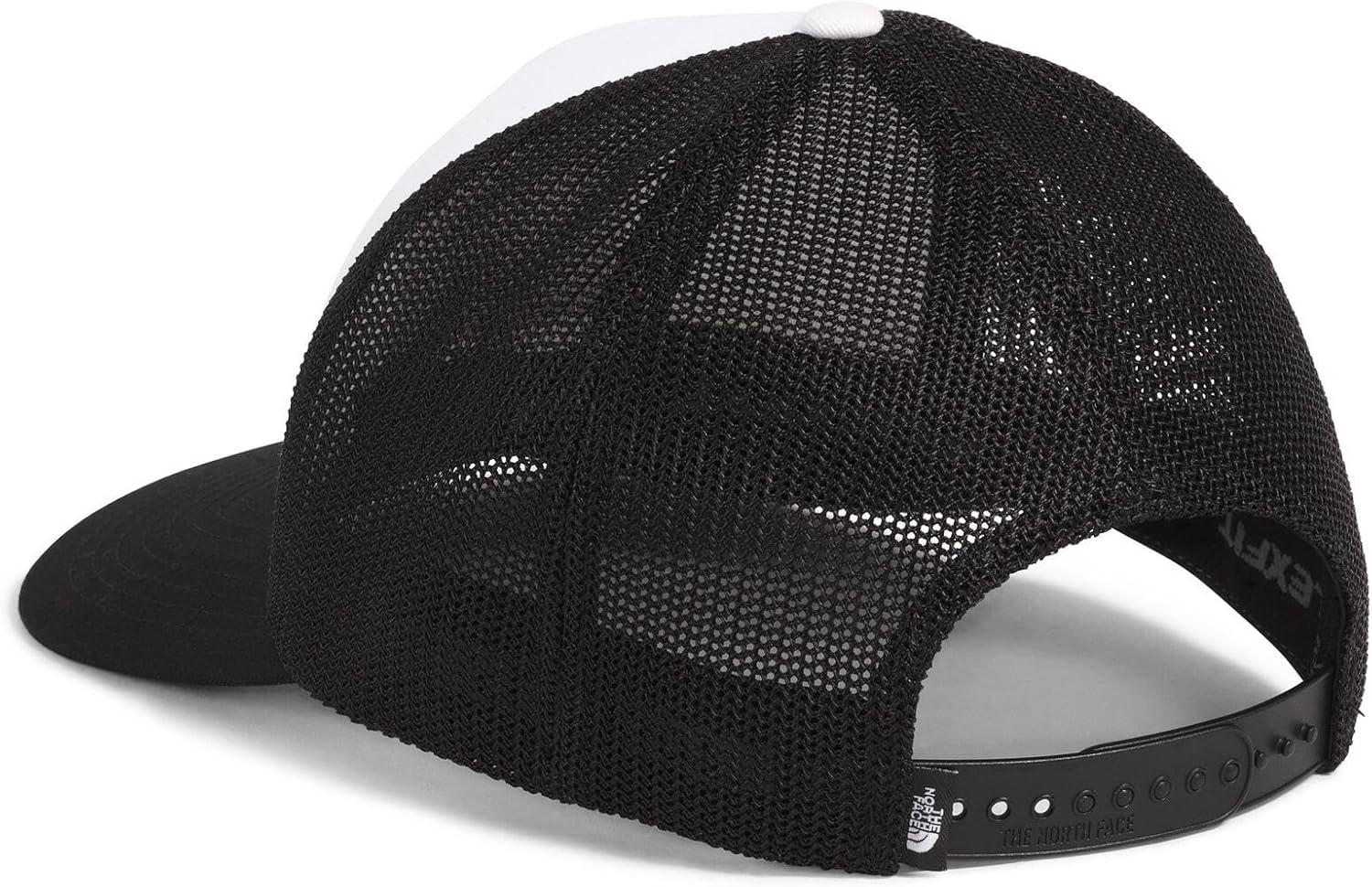 imageTHE NORTH FACE Keep It Patched Trucker Deep Fit Snapback Hat for Men ampamp Women With Breathable Mesh PanelsTnf BlackHorizon RedTnf White