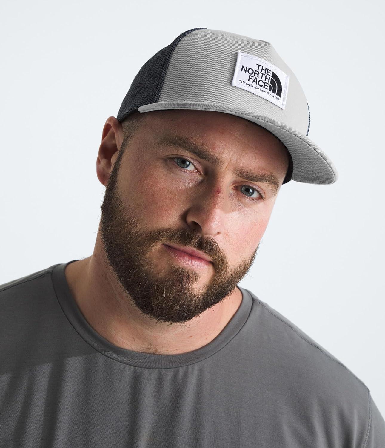 imageTHE NORTH FACE Keep It Patched Trucker Deep Fit Snapback Hat for Men ampamp Women With Breathable Mesh PanelsTnf Medium Grey Heather