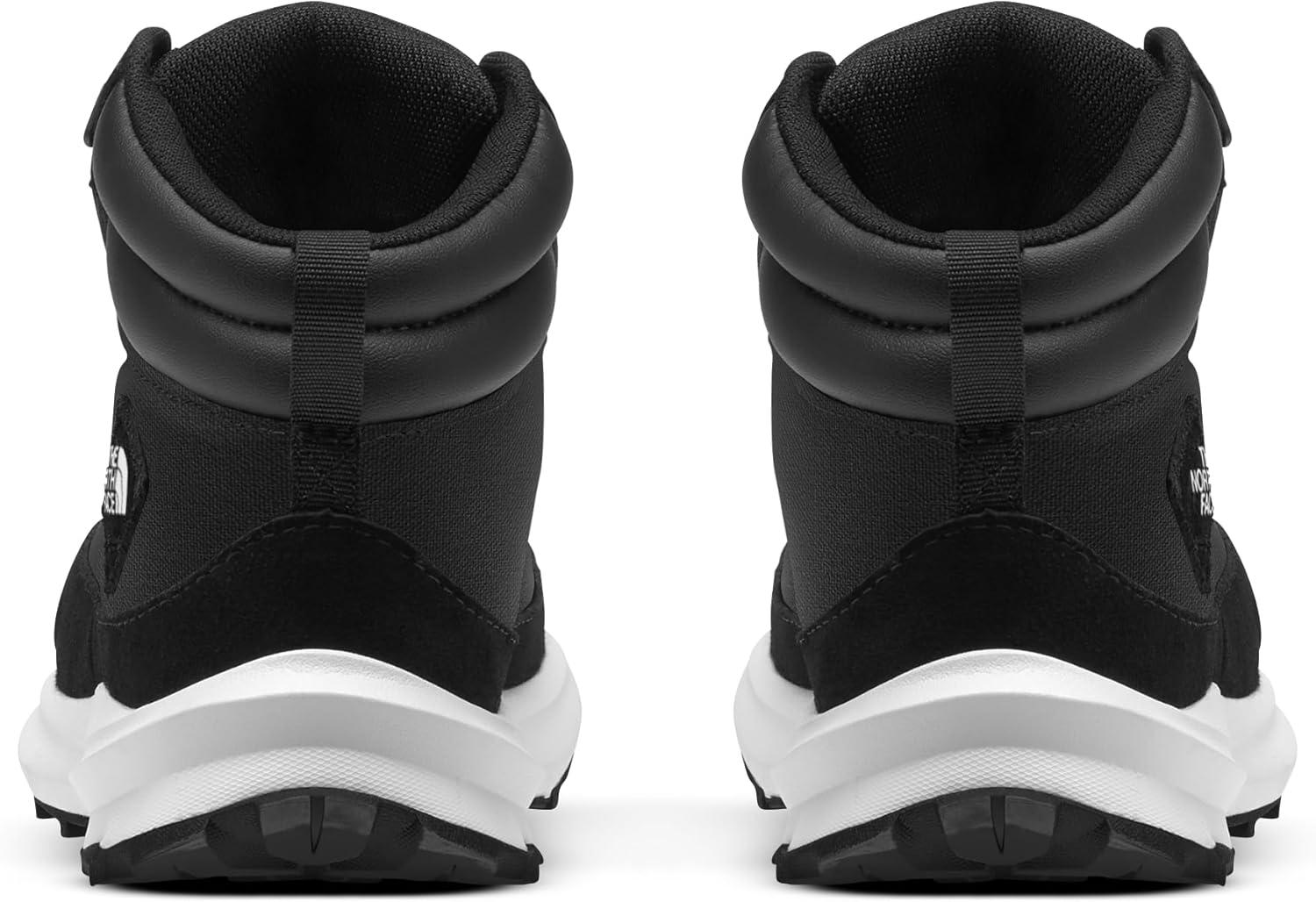 imageTHE NORTH FACE Kids BacktoBerkeley IV Hiking Boot Nonmarking Rubber Outsole Padded Ankle GuardTnf BlackTnf White