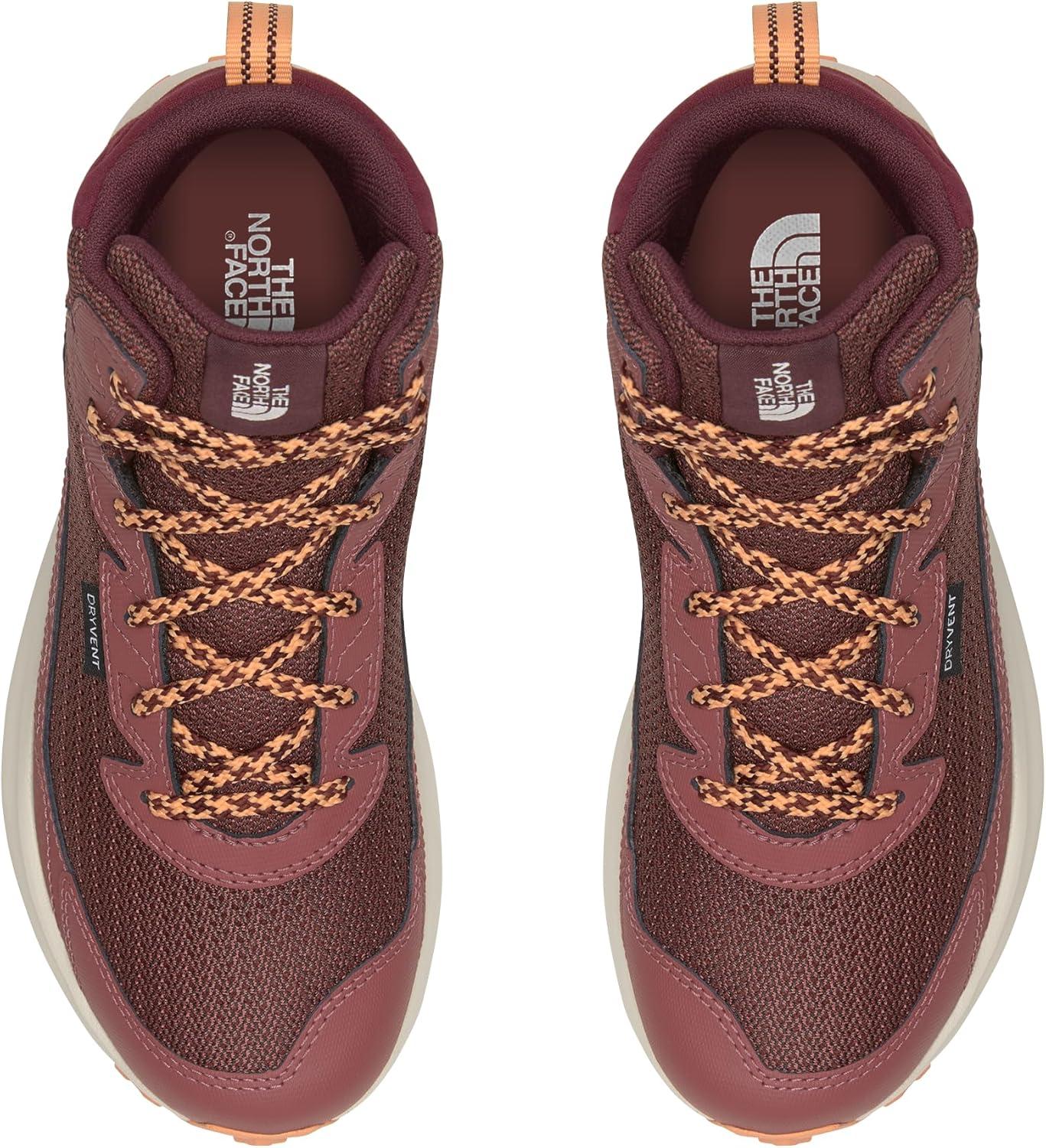 imageTHE NORTH FACE Kids Fastpack Hiker Mid Waterproof Shoe Rockered Eva Midsole Grippy Rubber OutsoleCanyon DustCalcite Sand