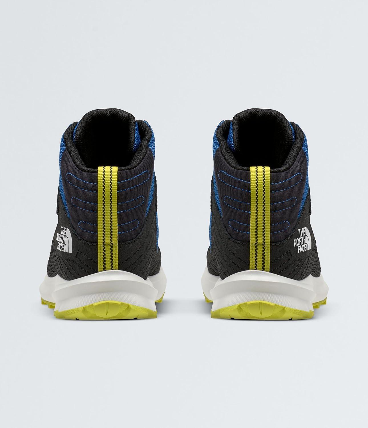 imageTHE NORTH FACE Kids Fastpack Hiker Mid Waterproof Shoe Rockered Eva Midsole Grippy Rubber OutsoleHero BlueTnf Black
