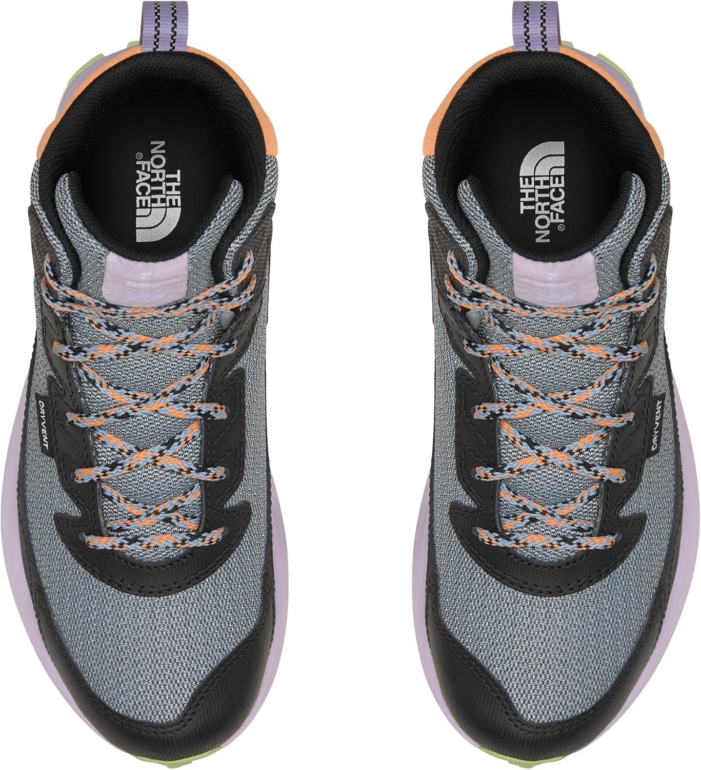 imageTHE NORTH FACE Kids Fastpack Hiker Mid Waterproof Shoe Rockered Eva Midsole Grippy Rubber OutsoleKhaki StoneGeyser Aqua