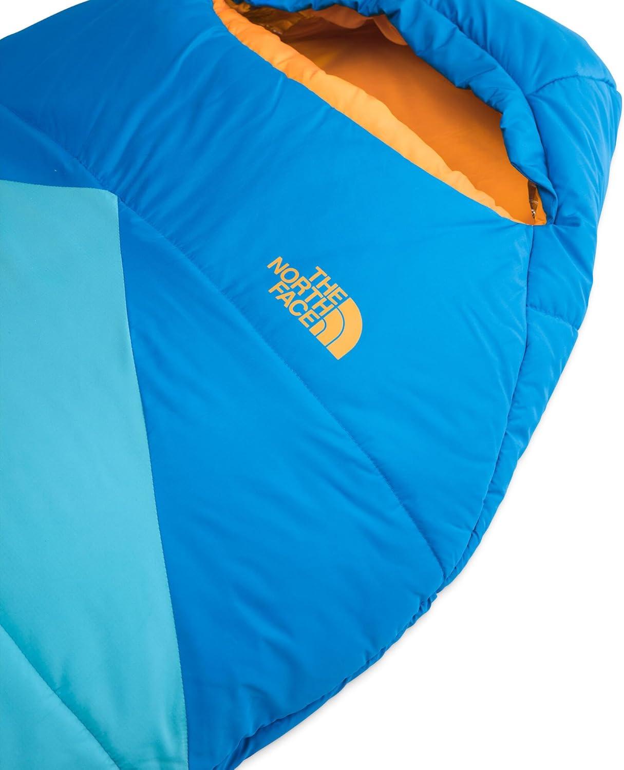 imageTHE NORTH FACE Kids Wasatch Pro 20 Sleeping Bag 20F 7C Insulated Mummy Bag Synthetic Insulation SideZip EntryHero BlueNorse BlueNPF