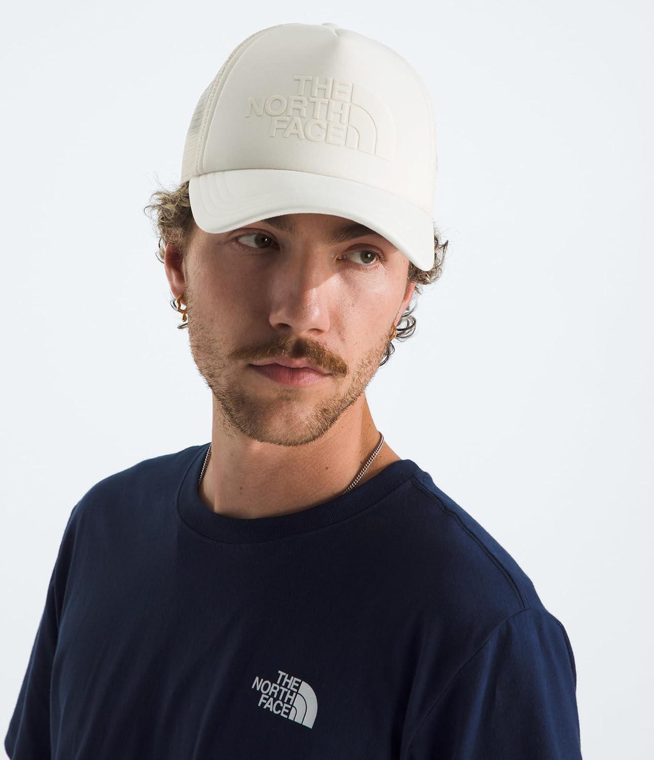 imageTHE NORTH FACE Logo Trucker HatWhite Dune