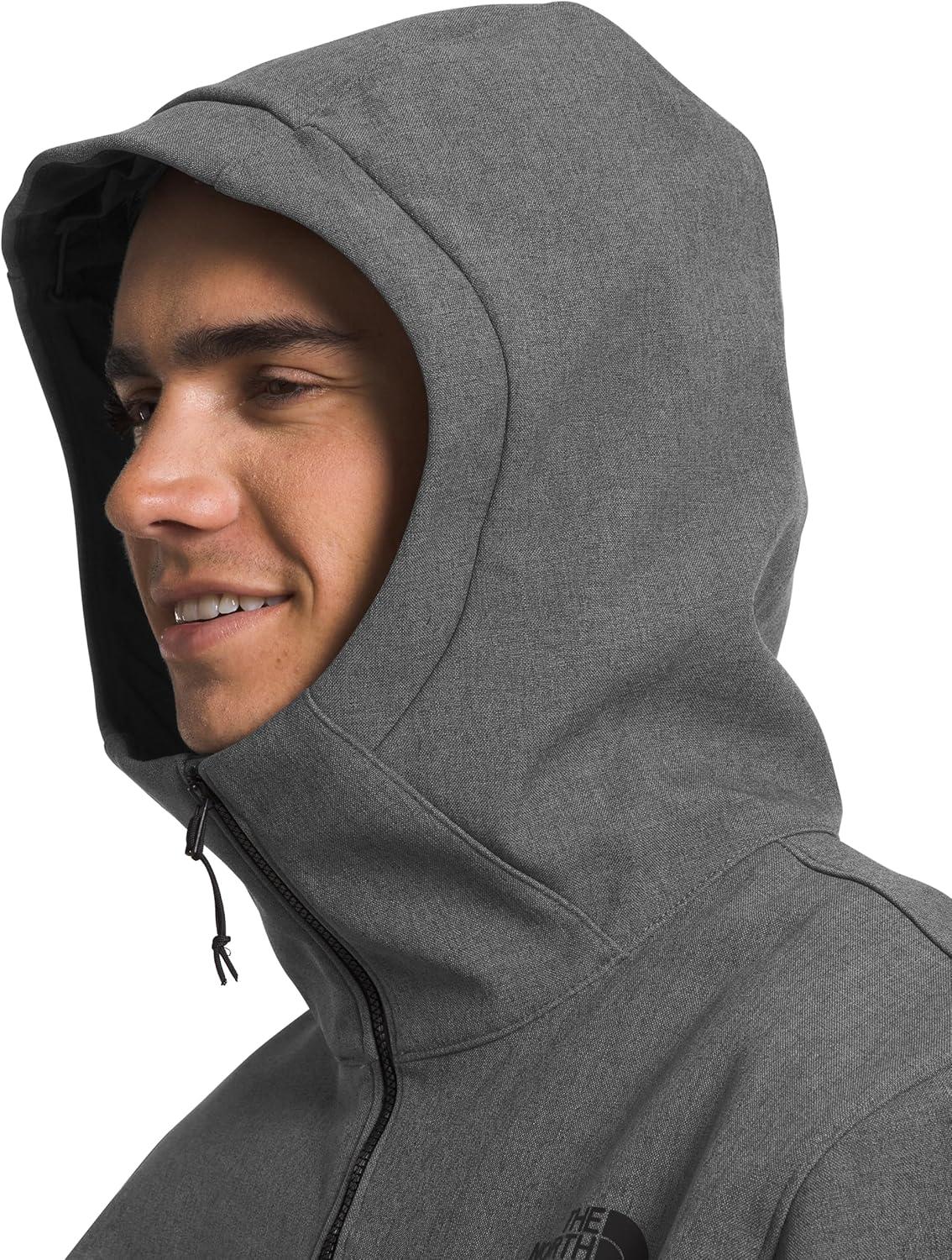 imageTHE NORTH FACE Mens Apex Bionic 3 DWR Softshell Hooded Jacket PFAS FreeTnf Dark Grey Heathernpf