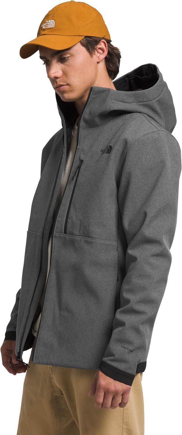 imageTHE NORTH FACE Mens Apex Bionic 3 DWR Softshell Hooded Jacket PFAS FreeTnf Dark Grey Heathernpf