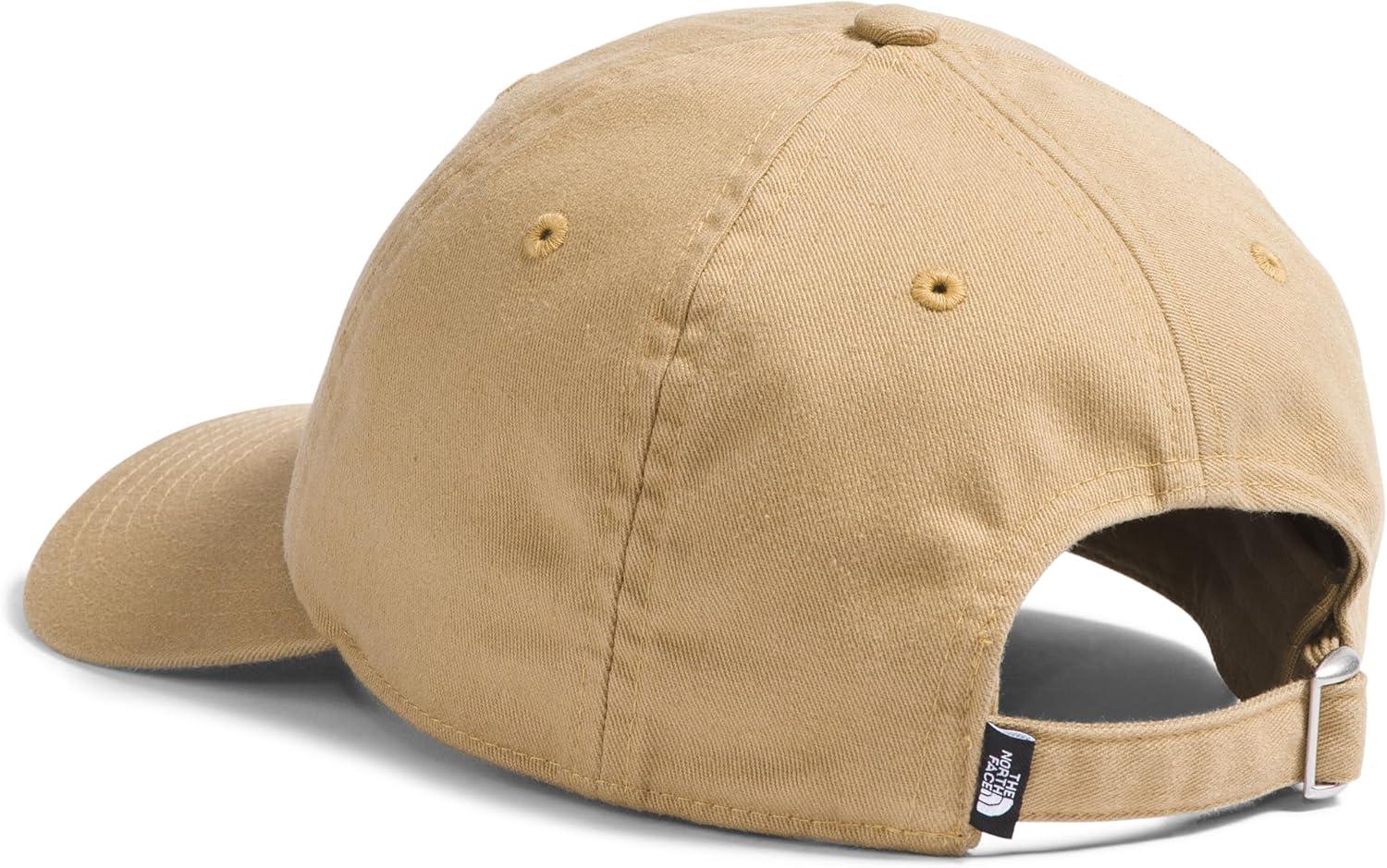 imageTHE NORTH FACE Roomy Norm Hat Classic Fit Ball Cap for Men ampamp Women Embroidered Logo Adjustable Strap ampamp Silver BuckleWashed Khaki StoneHorizontal Logo