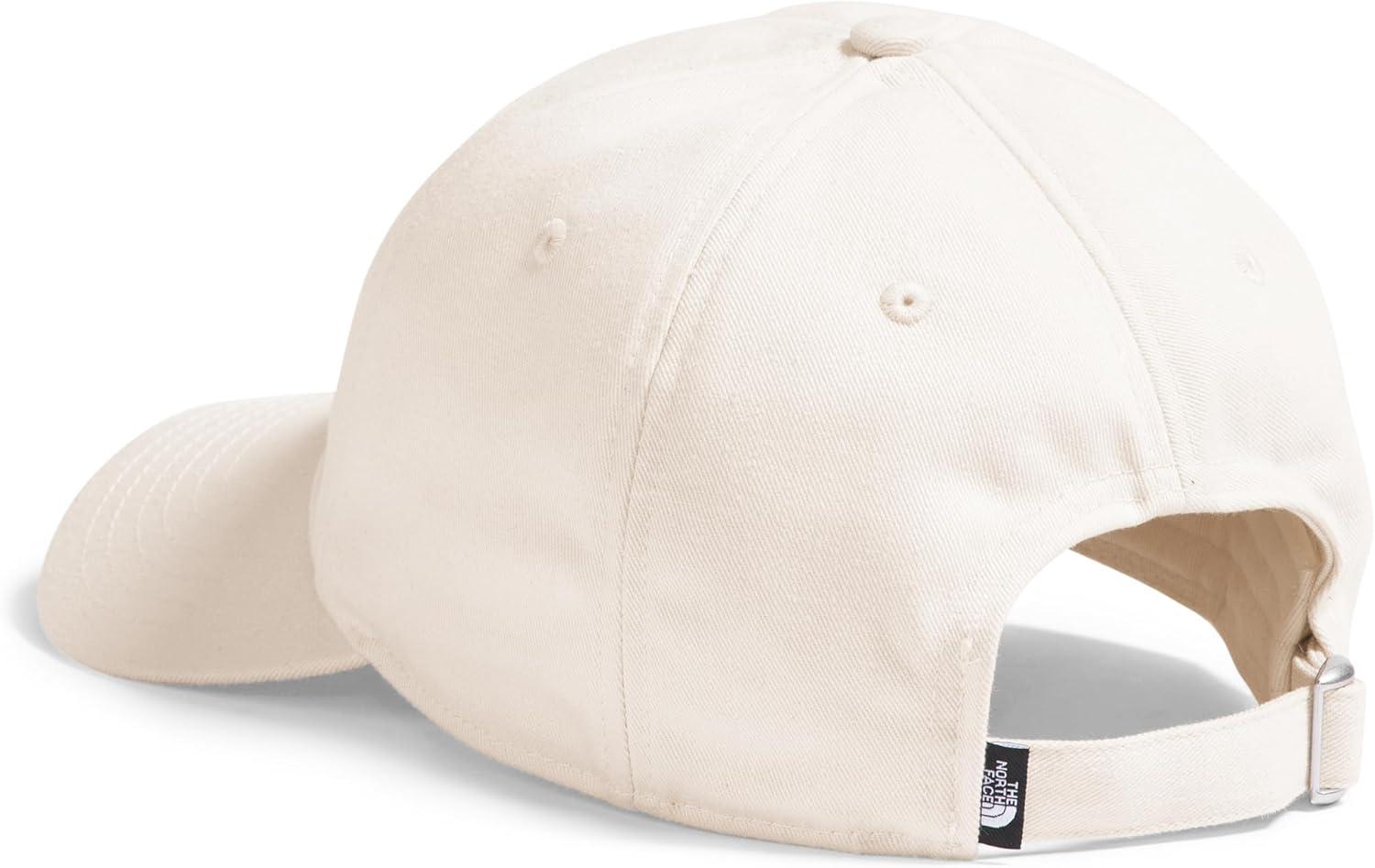 imageTHE NORTH FACE Roomy Norm Hat Classic Fit Ball Cap for Men ampamp Women Embroidered Logo Adjustable Strap ampamp Silver BuckleWhite DuneRaw UndyedHorizontal Logo