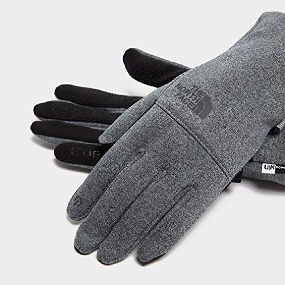 imageTHE NORTH FACE Womens Etip Recycled Glove Touchscreen Compatible Winter Running Gloves With Silicone GrippersTnf Medium Grey Heather