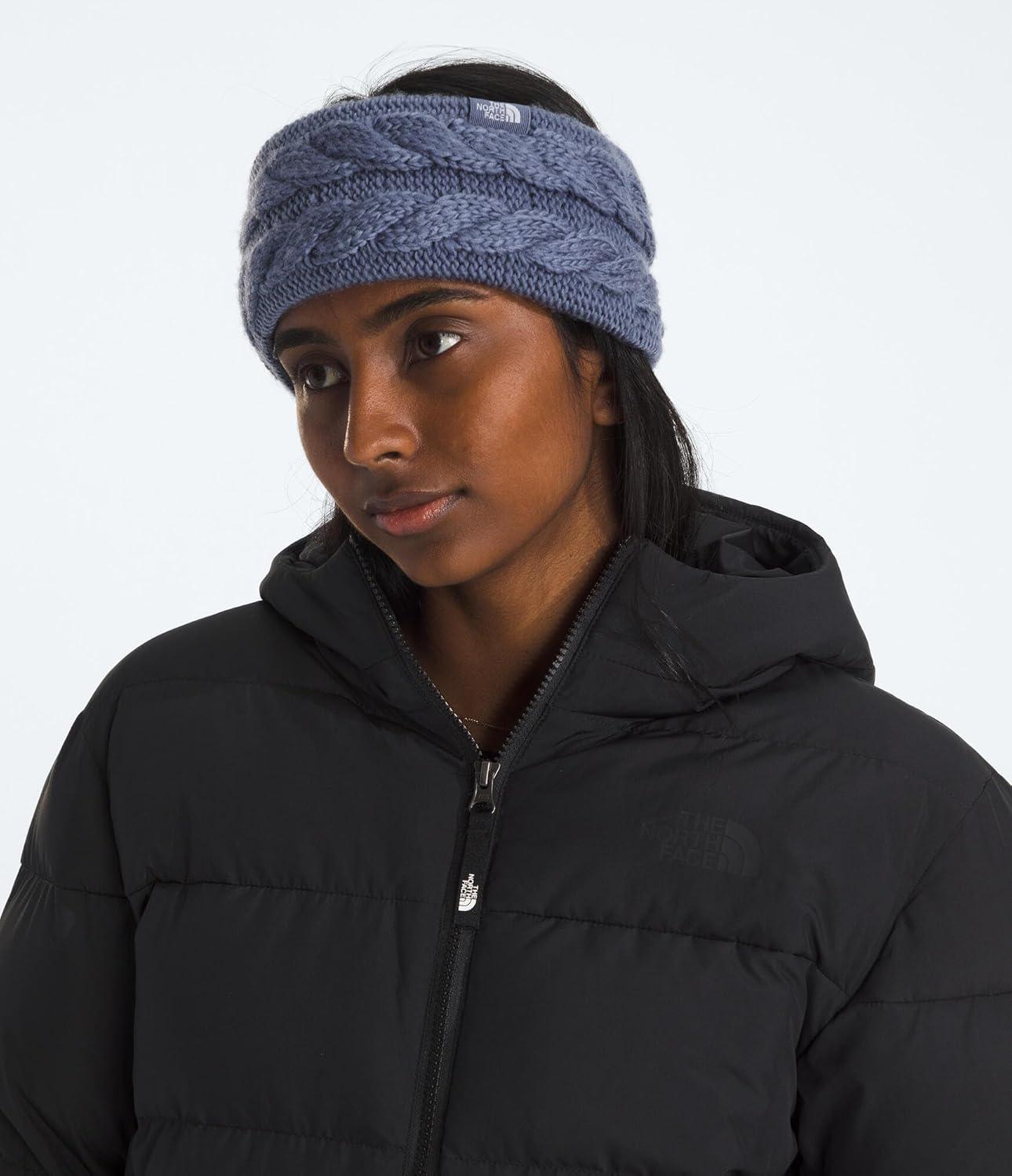 imageTHE NORTH FACE Womens Oh Mega Headband Winter Ear Warmer With Soft Cable Knit Texture ampamp Fleece LiningTwilight Galaxy