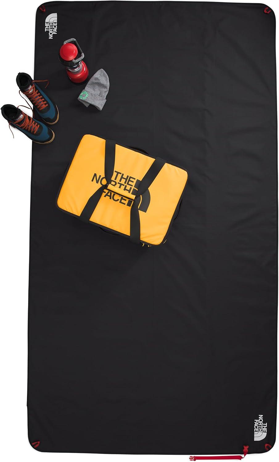 imageTHE NORTH FACE XL Wawona Ground Tarp Water Repellent Ground Cover Tent Stake Corner Loops Durable Fabric TNF Black One SizeTnf Black