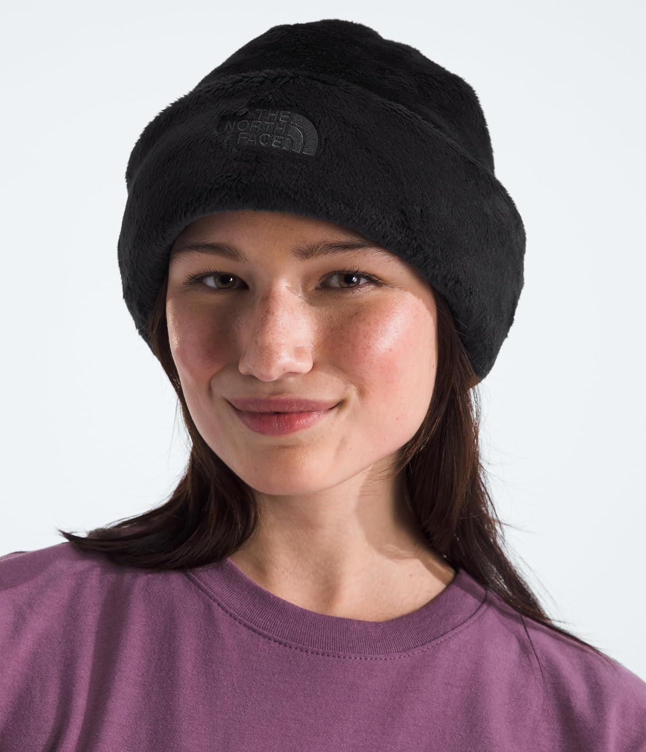 imageThe North FACE Womens Osito Beanie Classic Fit Cuffed Winter Hat with Cozy Recycled Fleece Embroidered LogoTnf Black