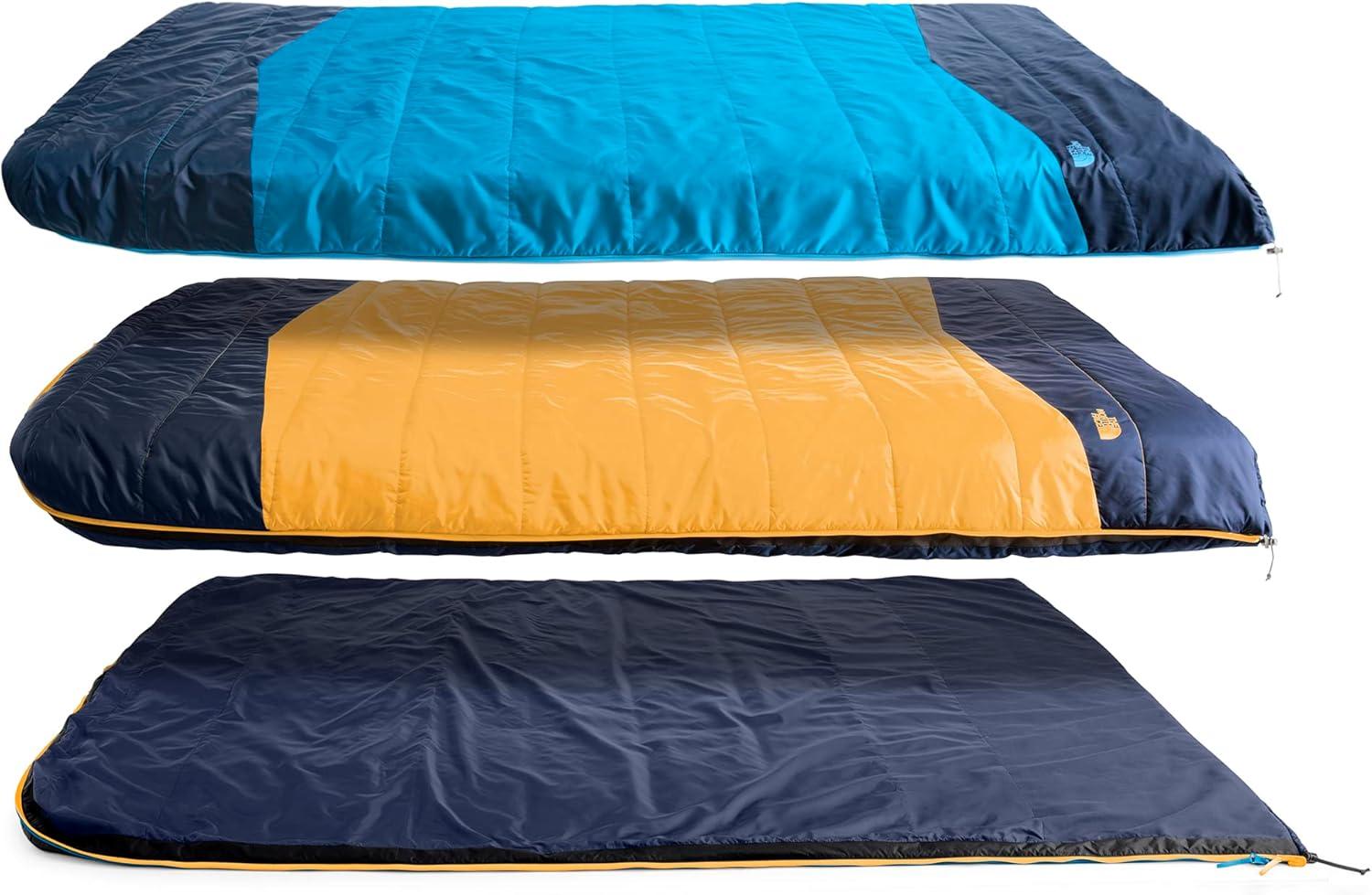 imageThe North Face SleepingBags Dolomite One 15F 9C 3in1 Insulated Sleeping Bag for 2 PeopleHyper BlueRadiant YellowNPF