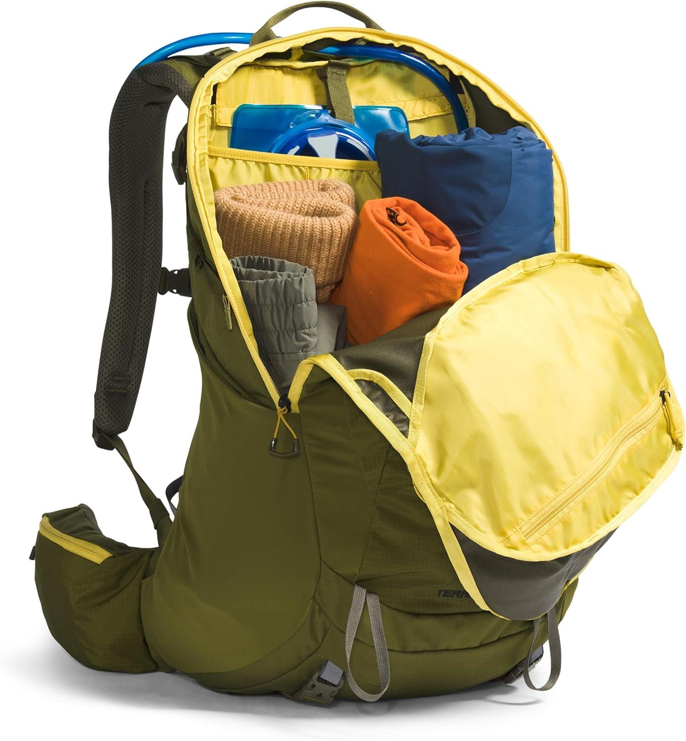 imageThe North Face Terra 40 Backpack Unisex Hiking Pack Padded Hipbelt Top Panel Opening Pole ampamp Ice Axe Attachments Hydration Sleeve TNF BlackAsphalt GreyNPF LargeXLargeForest OliveNew Taupe Greennpf