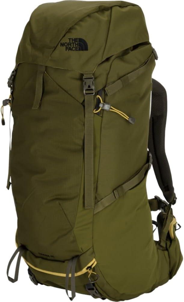 imageThe North Face Terra 55 Backpack Unisex Hiking Pack CinchTop Opening with Zipper Access Padded Hipbelt Pole ampamp Ice Axe Attachments Forest OliveNew Taupe GreenNPF LargeXLargeForest OliveNew Taupe Greennpf