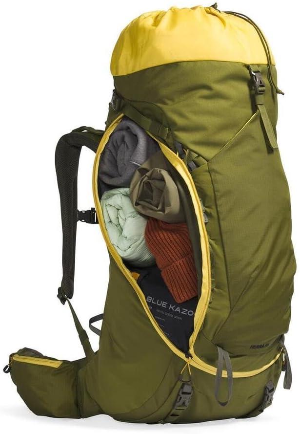 imageThe North Face Terra 55 Backpack Unisex Hiking Pack CinchTop Opening with Zipper Access Padded Hipbelt Pole ampamp Ice Axe Attachments Forest OliveNew Taupe GreenNPF LargeXLargeForest OliveNew Taupe Greennpf