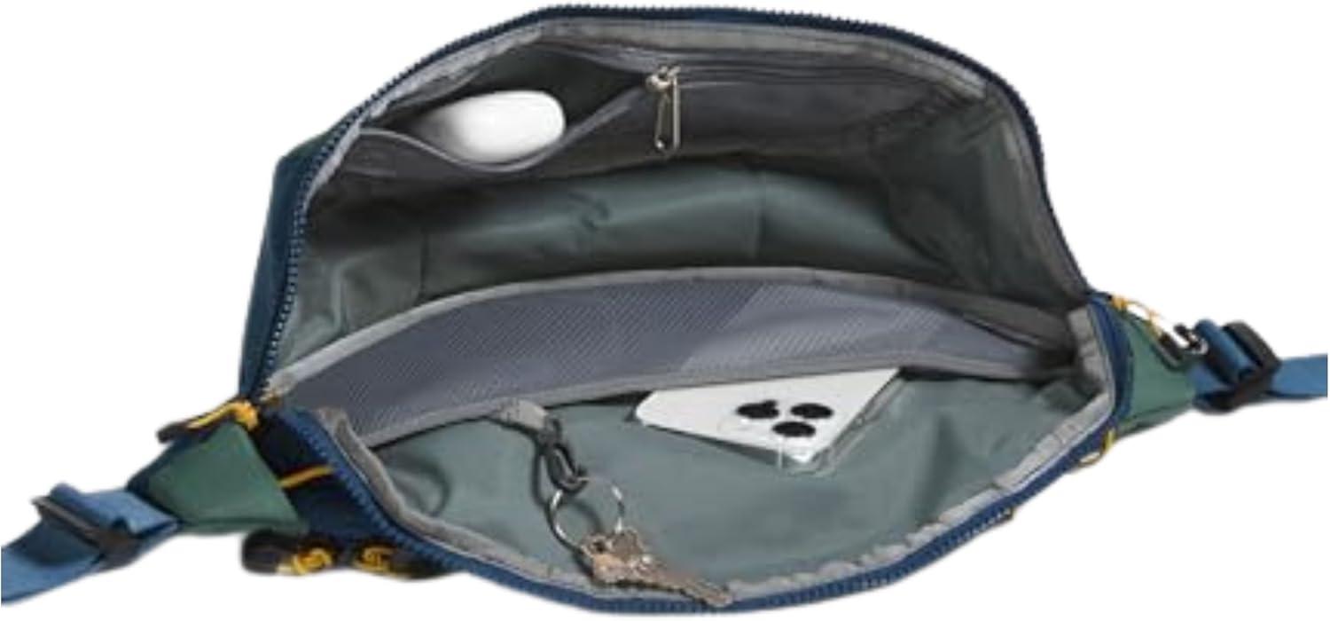 imageThe North Face Terra Lumbar Hiking Hip Pack 6 Liter Storage Belt Bag Water Repellent Finish Adjustable Strap Secure Zip Pockets Shady BlueDuck Green One SizeShady BlueDuck Green