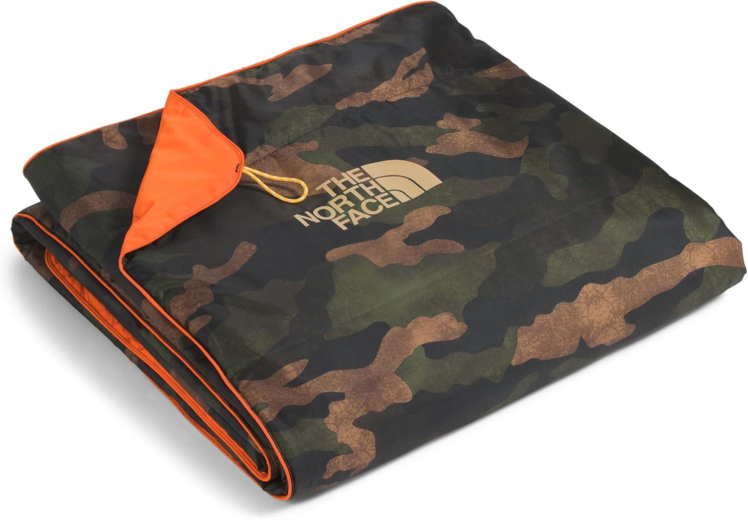 imageThe North Face Wawona Blanket Insulated Blanket for Home and Camping Water Repellent Packable Design New Taupe Green TNF Camo Print One SizeNew Taupe Green Tnf Camo Print