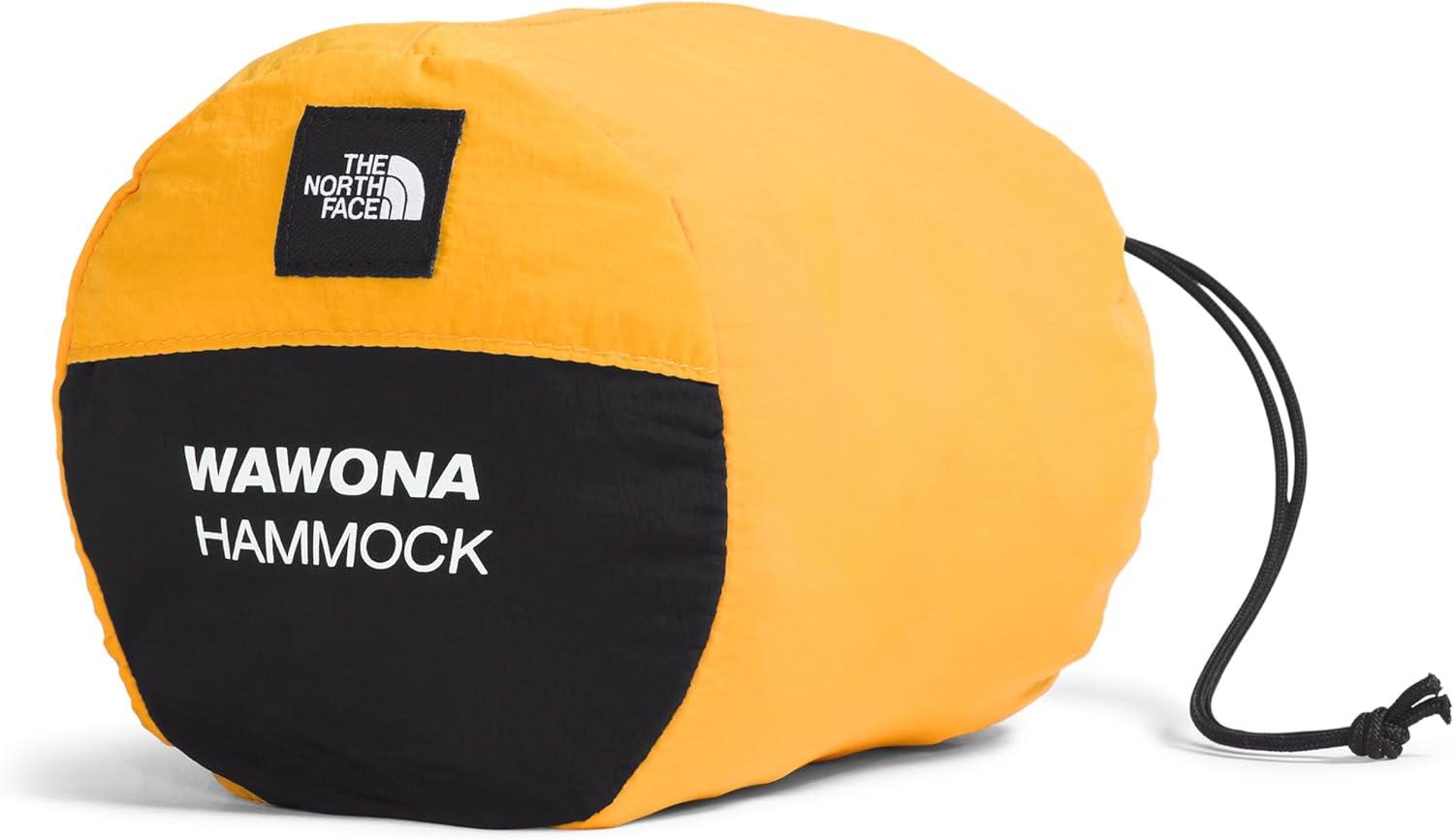 imageThe North Face Wawona Camp Hammock Includes Carabiners ampamp Tree Straps for Easy Setup Storage Bag Doubles as Pocket Light ampamp Packable Summit GoldTNF Black One SizeSummit GoldTnf Black