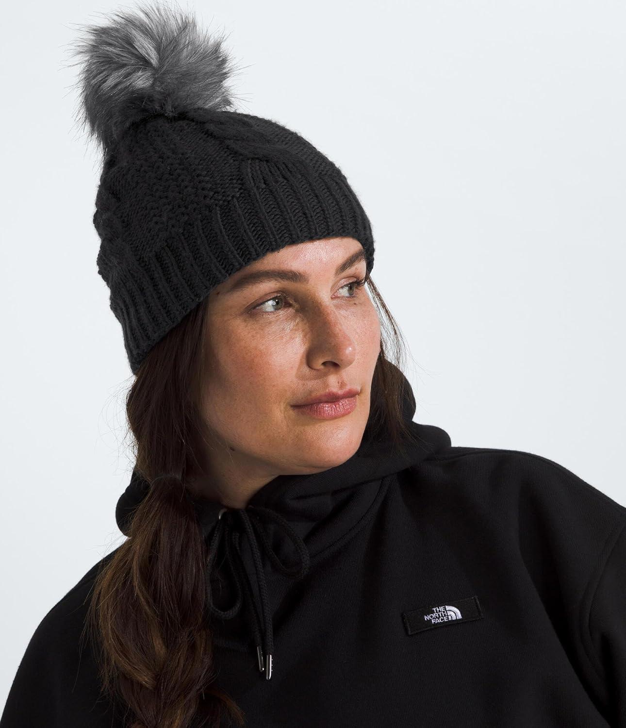 imageThe North Face Womens Oh Mega Fur Pom Lined BeanieTnf Black