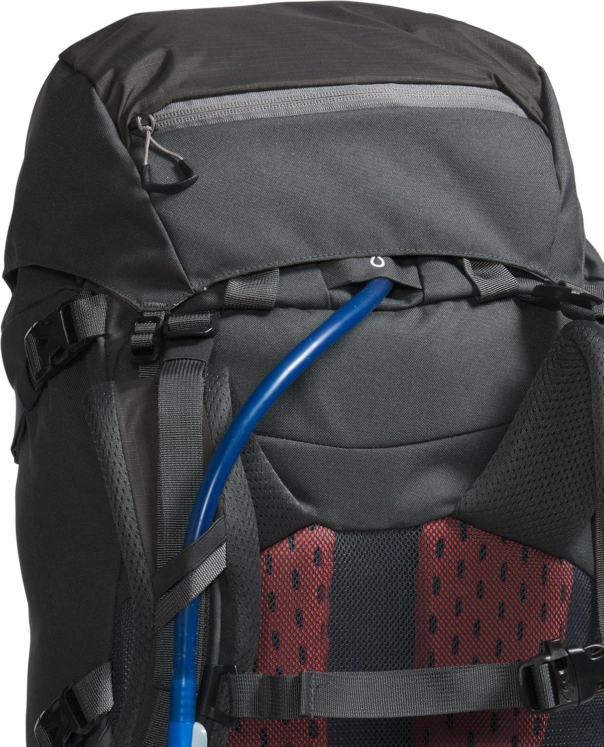 imageThe North Face Womens Terra 55 Backpack Hiking Pack with WomenSpecific Fit Padded Hipbelt CinchTop Opening Pole ampamp Ice Axe Attachments Asphalt GreyTNF BlackNPF XSmallSmallAsphalt GreyTnf Blacknpf