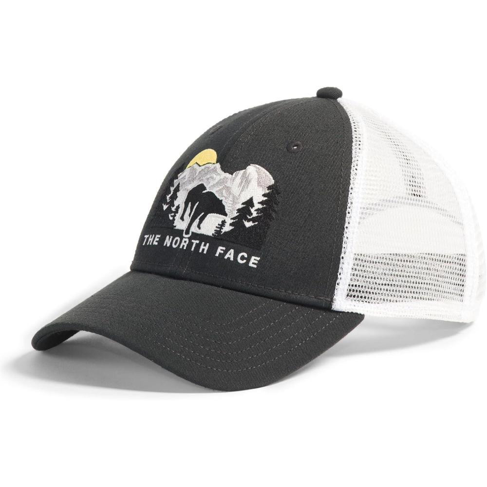 imageTHE NORTH FACE Embroidered Mudder TruckerAsphalt GreyTnf WhiteBear Graphic