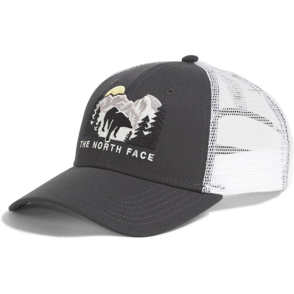 imageTHE NORTH FACE Embroidered Mudder TruckerTnf WhiteAsphalt GreyBear Graphic